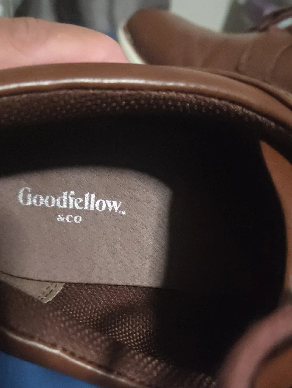 Goodfellow & Co Brown Leather Lace-Up Oxfords